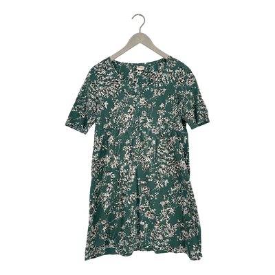Hessnatur tunic shirt, green floral | woman 40/42