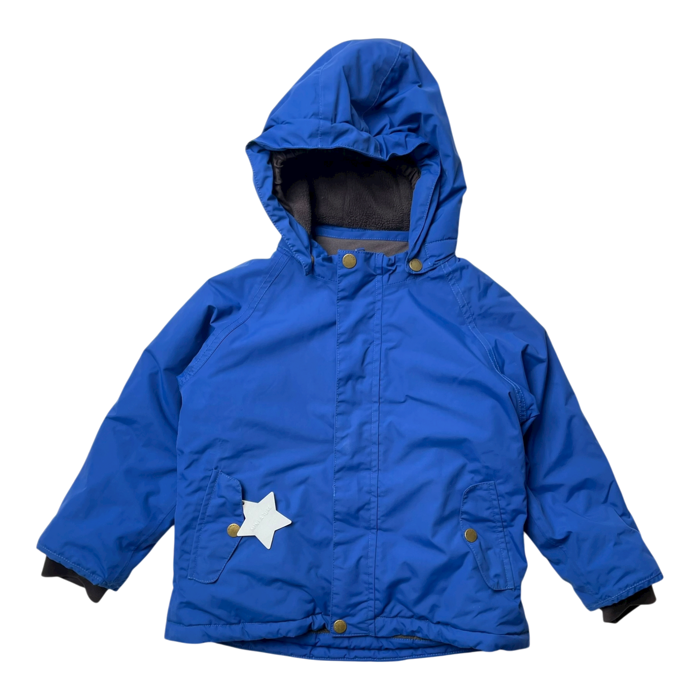Mini A Ture fleece lined winter jacket, blue | 104cm