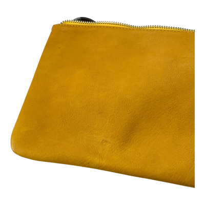 Harold's Bags leather chaza crossbag medium, yellow