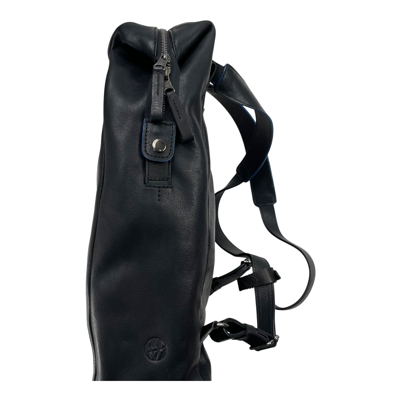 Harold's Bags leather scraper backpack, black
