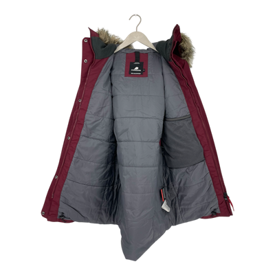 Didriksons parka, burgundy | woman 40