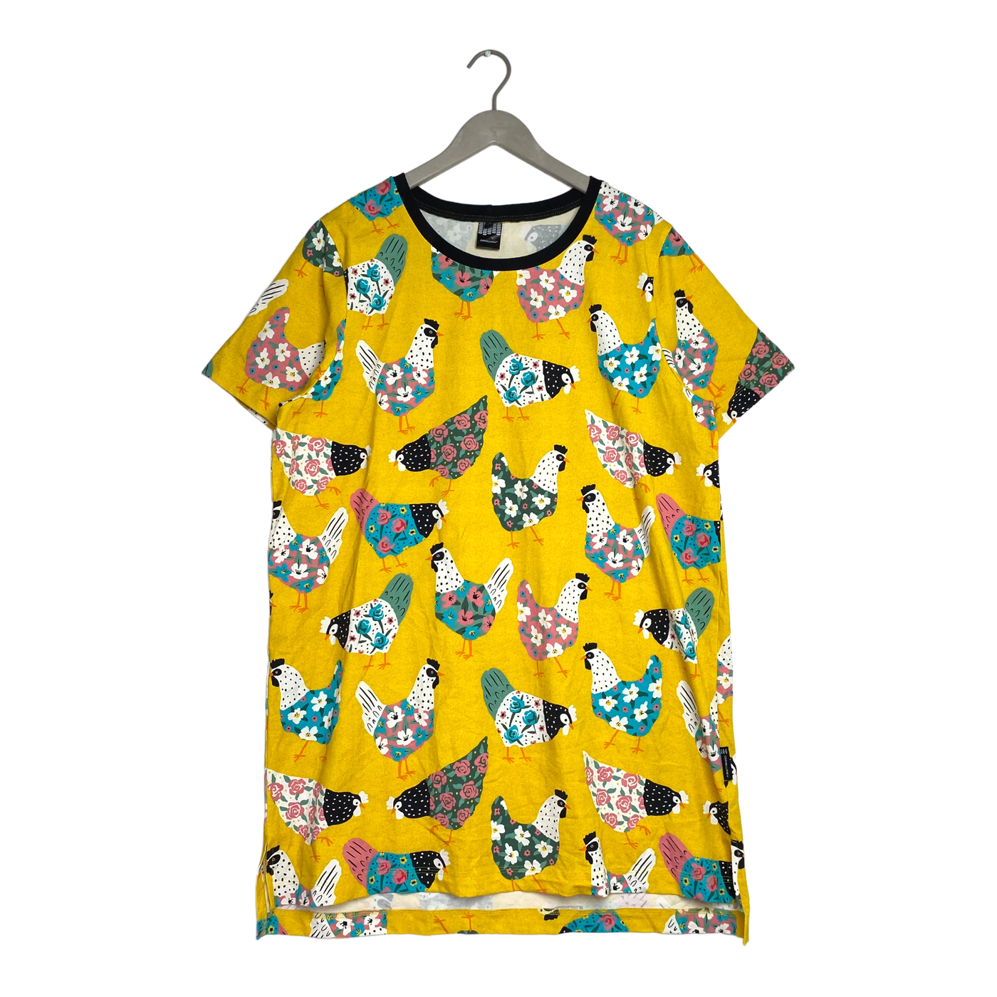 Ommellinen t-shirt tunic, chicken flower | woman XXXL
