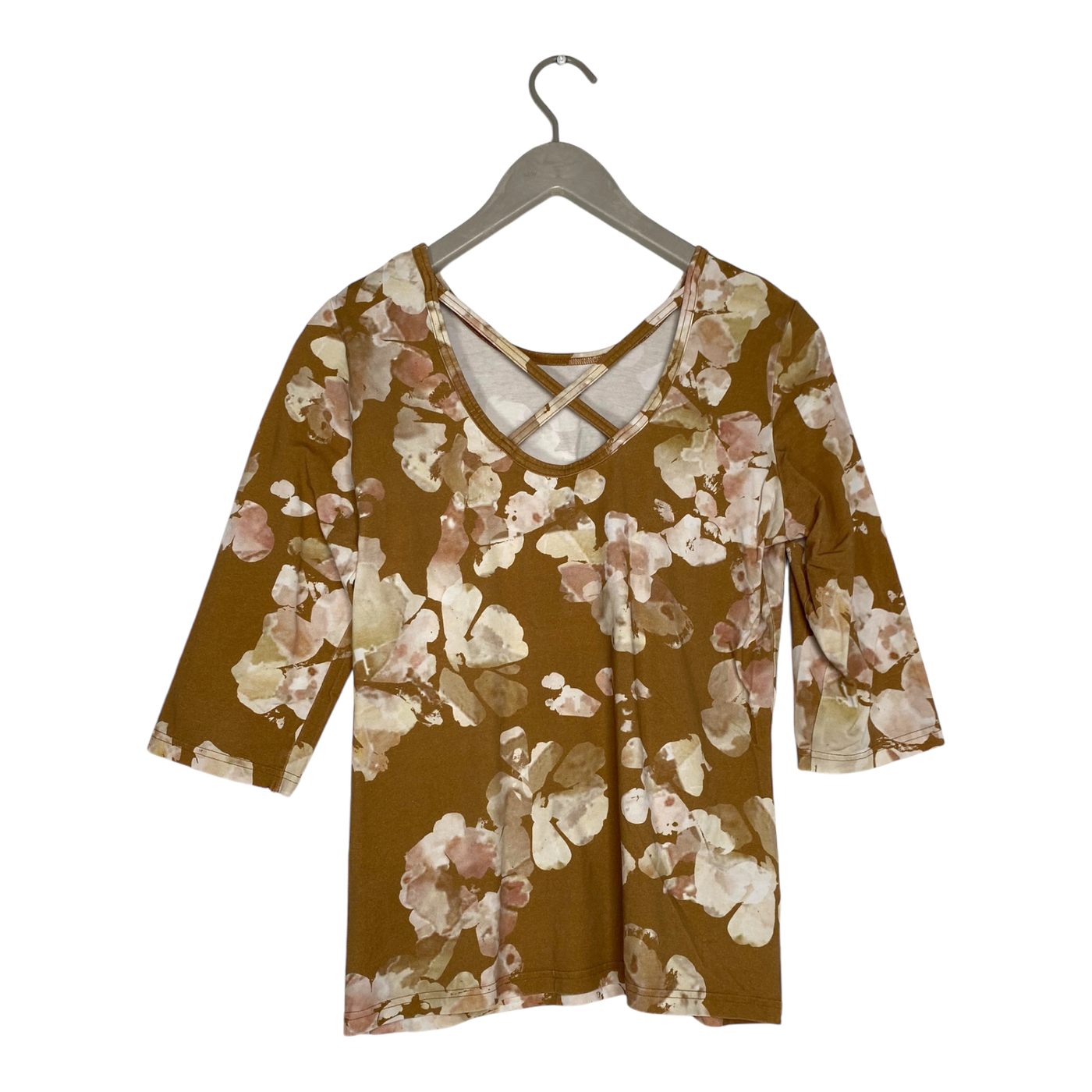 Kaiko cross shirt, flower | woman M