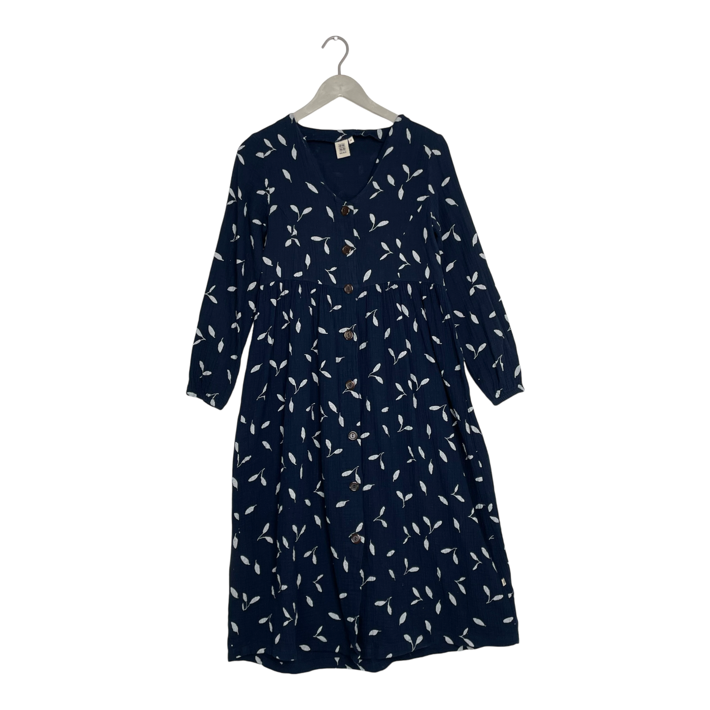 Kaiko muslin button dress, indigo wind | woman XS