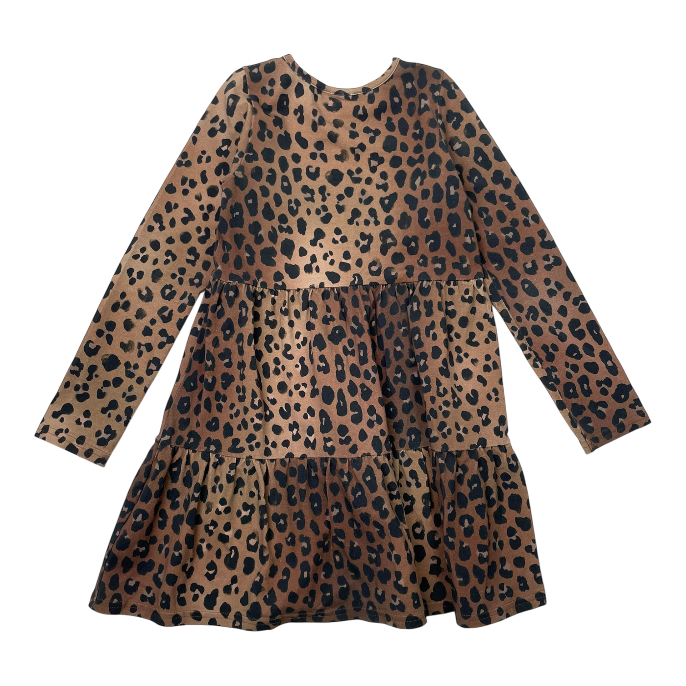 Nakoa layered dress, leopard | 104/110cm