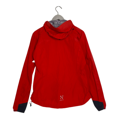 Haglöfs GoreTex shell jacket, red | woman M