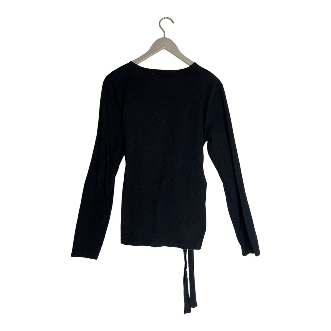 R/H Studio wrap shirt, black | woman XL