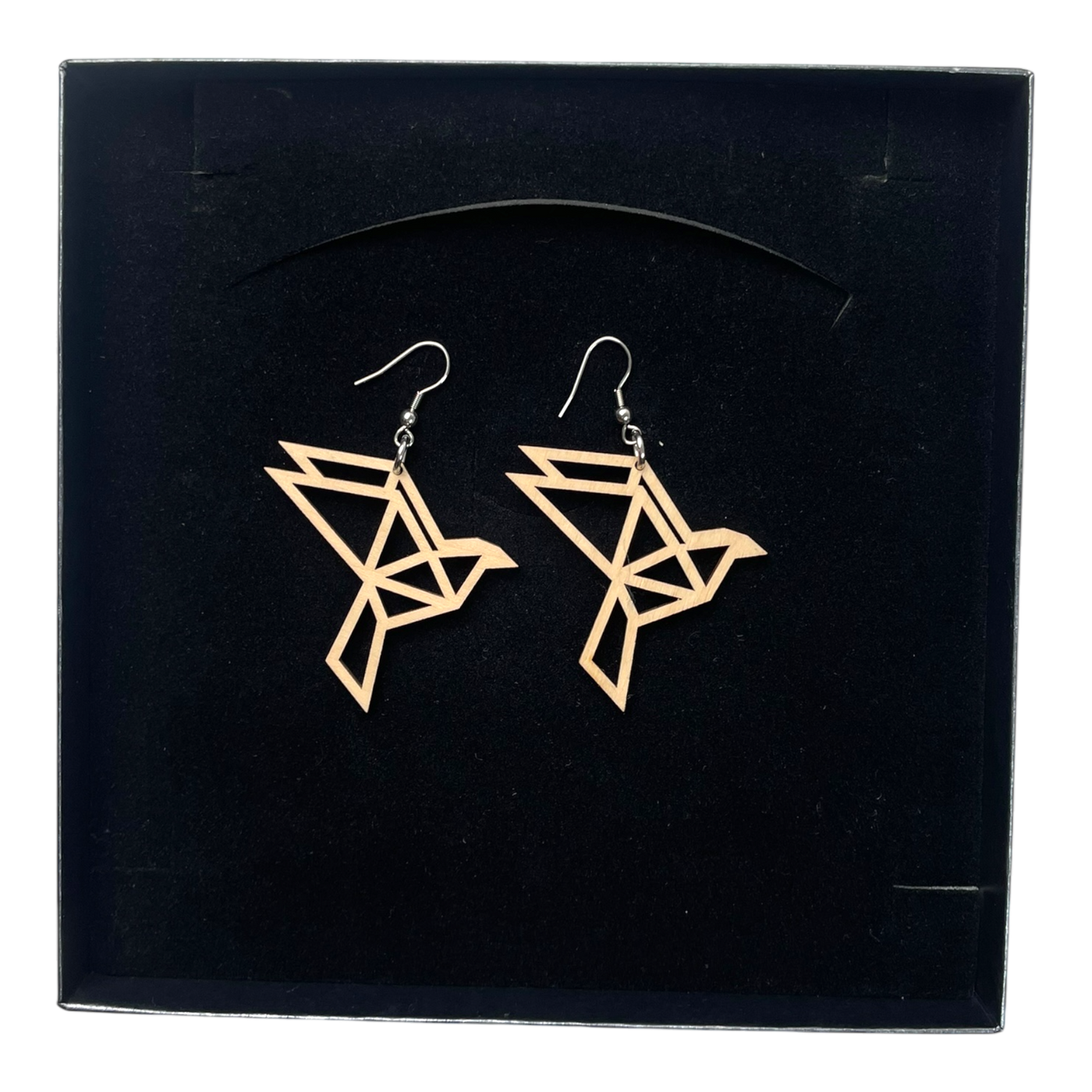 Yo Zen swan earrings, wheat