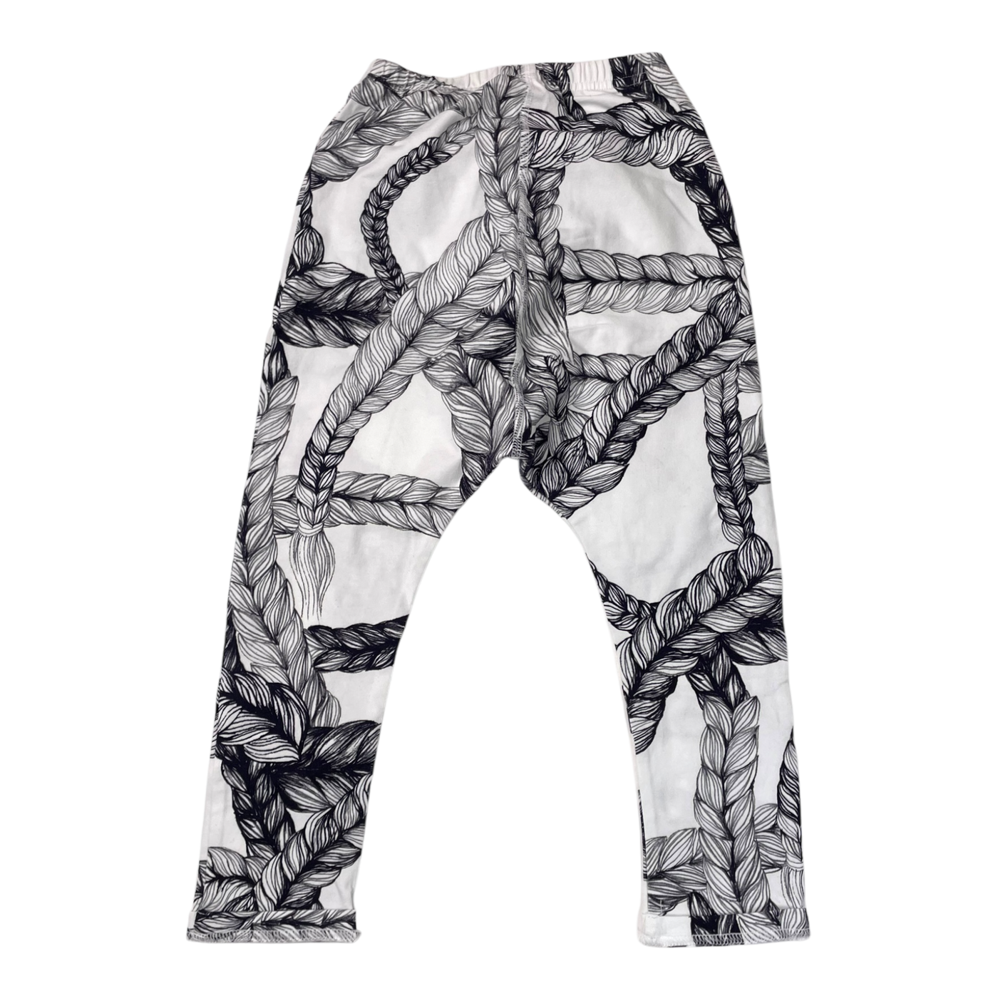 Vimma letti baggy pants, black & white | 110cm