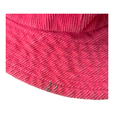 Metsola corduroy summer hat, raspberry | 50/52cm