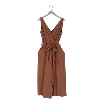 Kaiko wrap jumpsuit, caramel | woman M