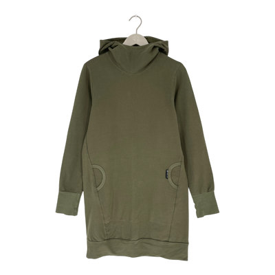 Ommellinen hoodie tunic, green | woman M