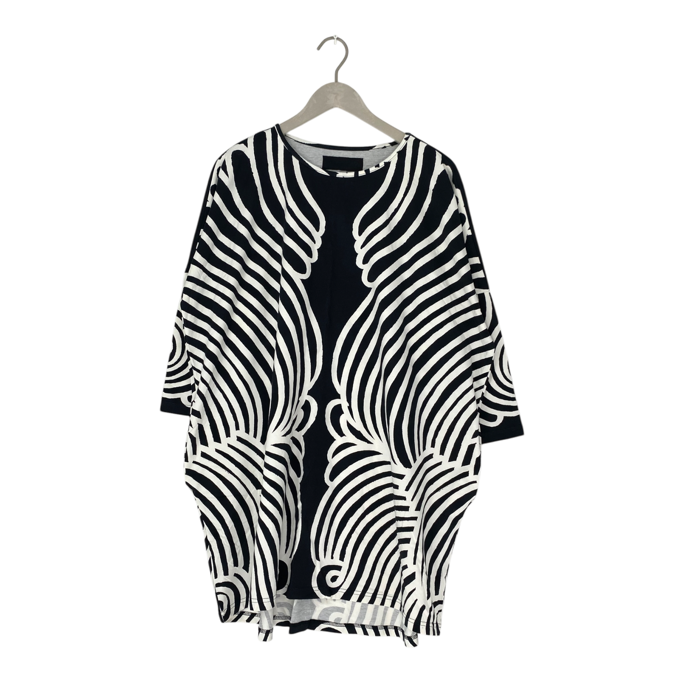 Vimma tunic dress, black/white print | woman onesize