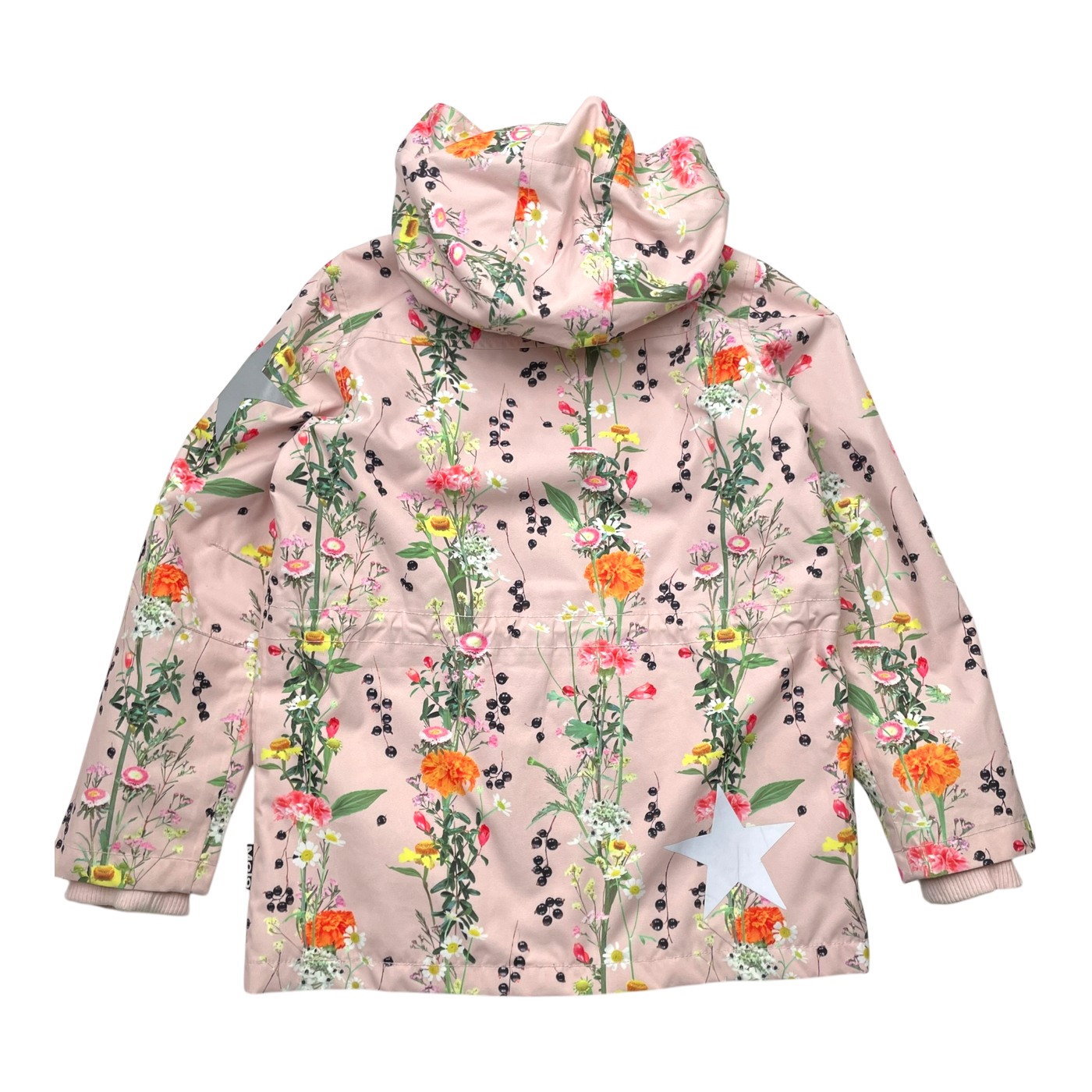 Molo carole shell jacket, vertical flowers | 122cm
