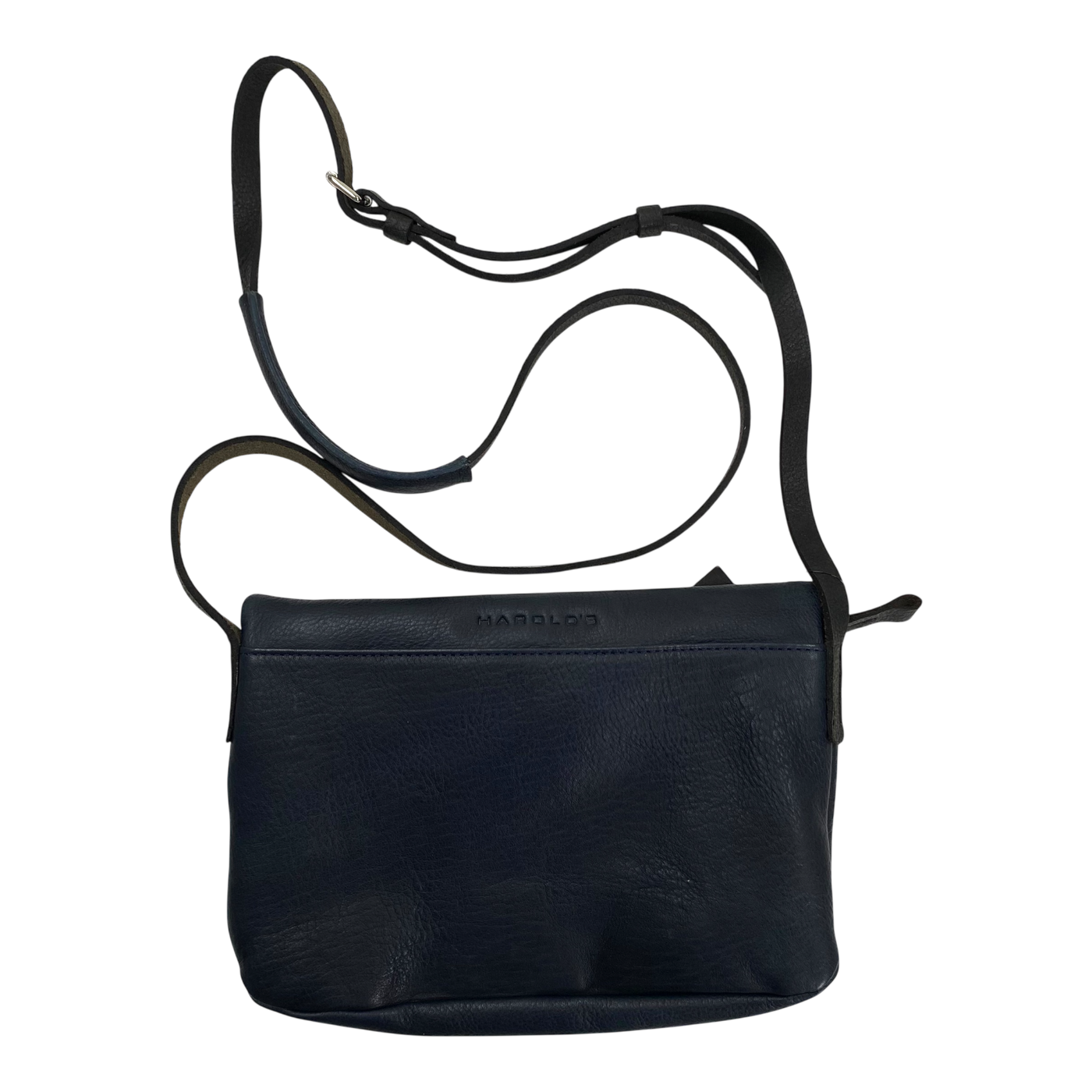 Harold's Bags leather chaza twosize handbag, dark blue