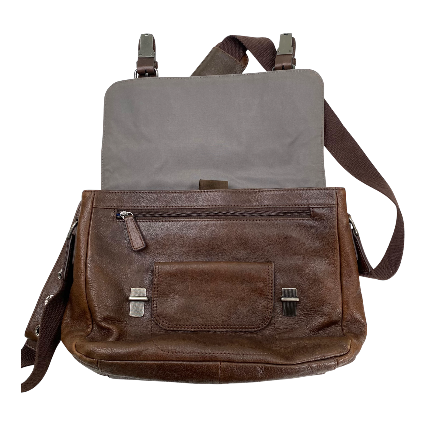 Harold's Bags leather business bag, brown
