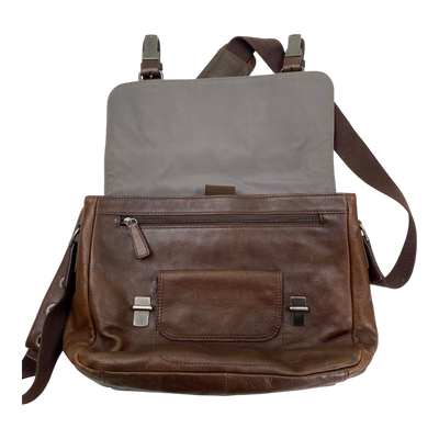 Harold's Bags leather business bag, brown