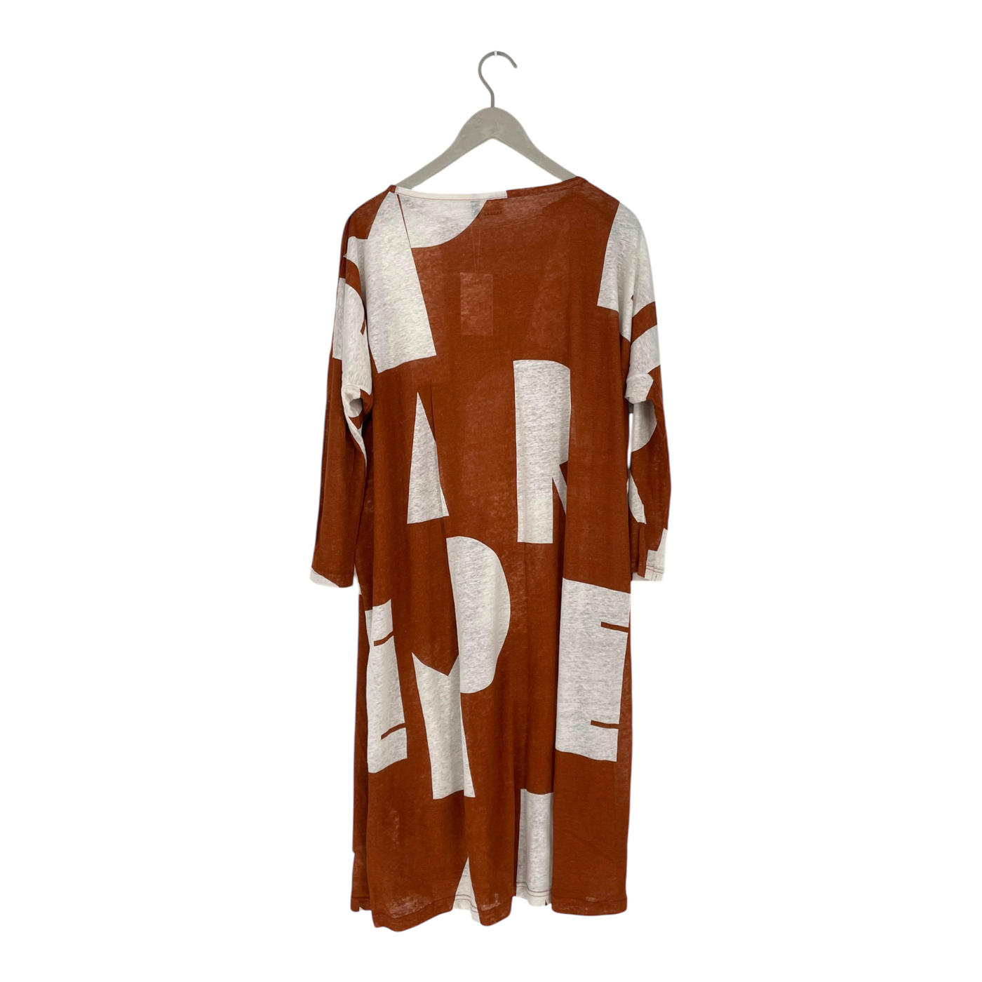 Papu linen dress, orange & white | woman M