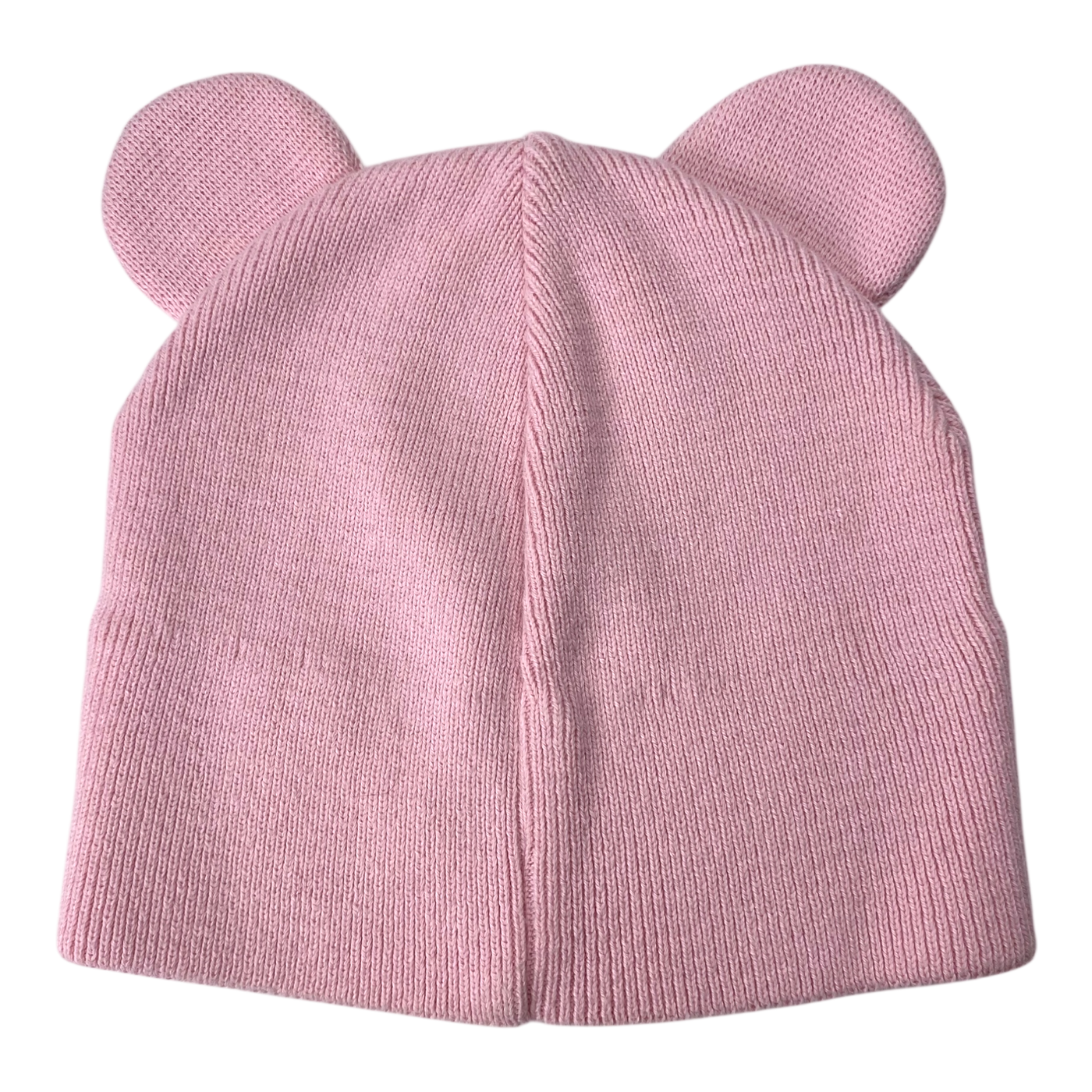 Gugguu cotton knitted beanie with ears, light pink | 51/52cm
