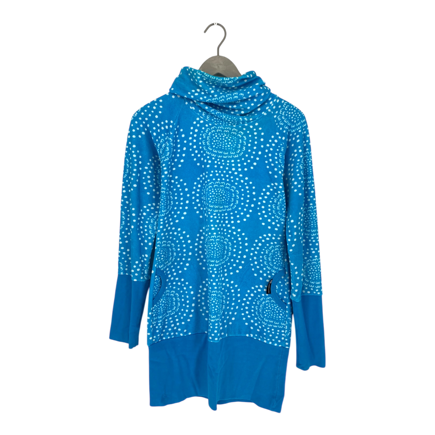 Ommellinen terry tunic, blue dots | woman L
