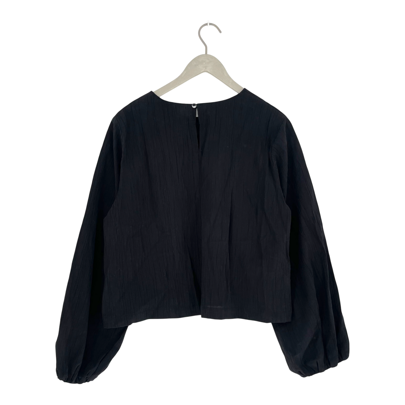 Papu puff sleeve shirt, black | woman S
