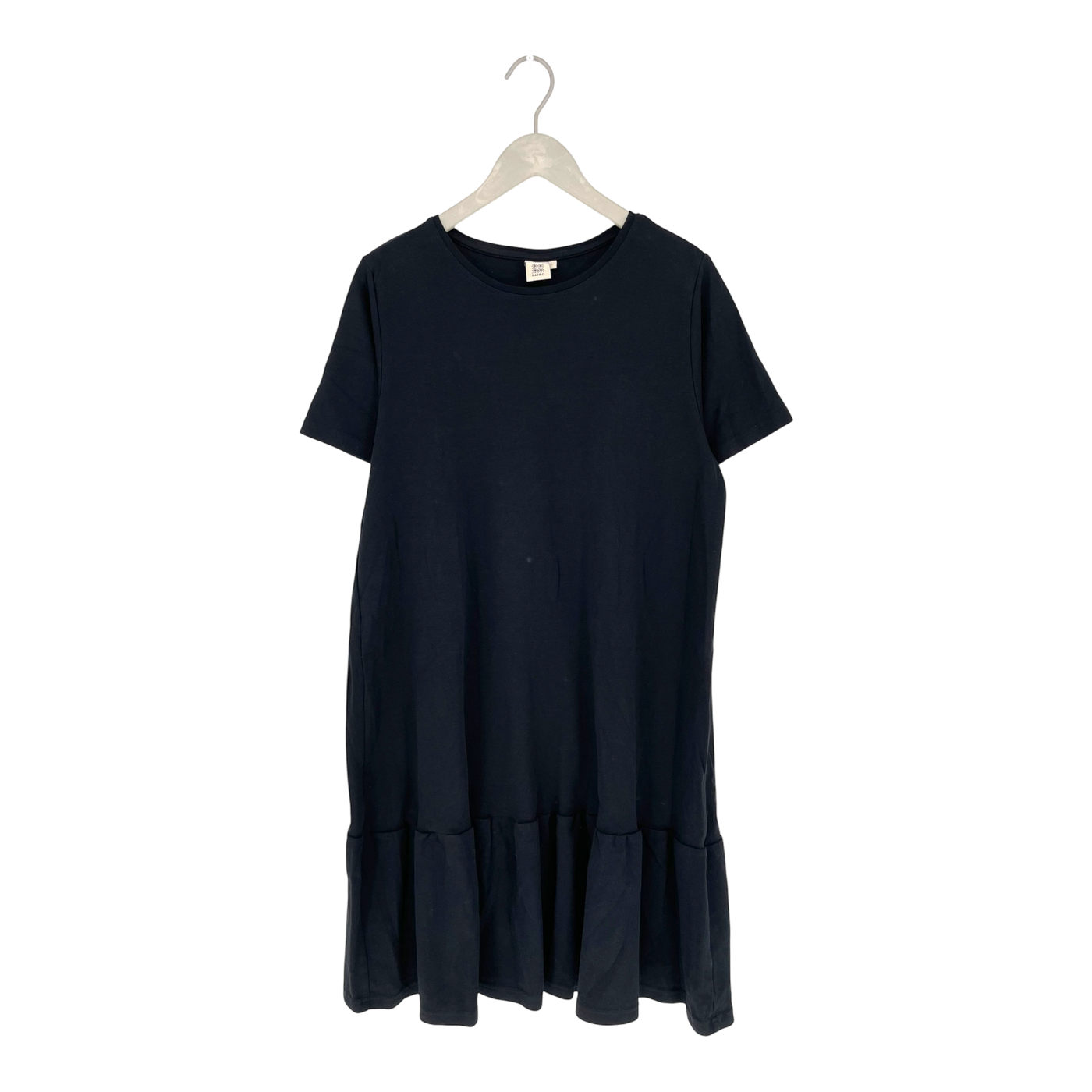 Kaiko ruffle t-shirt dress, black | woman L