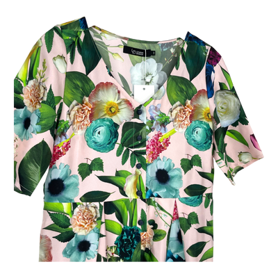 Uhana silk dress, flowers | woman M