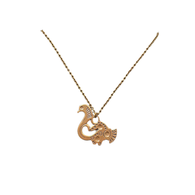 Kalevala Koru tampereen lintu necklace, bronze
