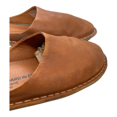 VIBAe Roma leather slippers, cognac brown | 41