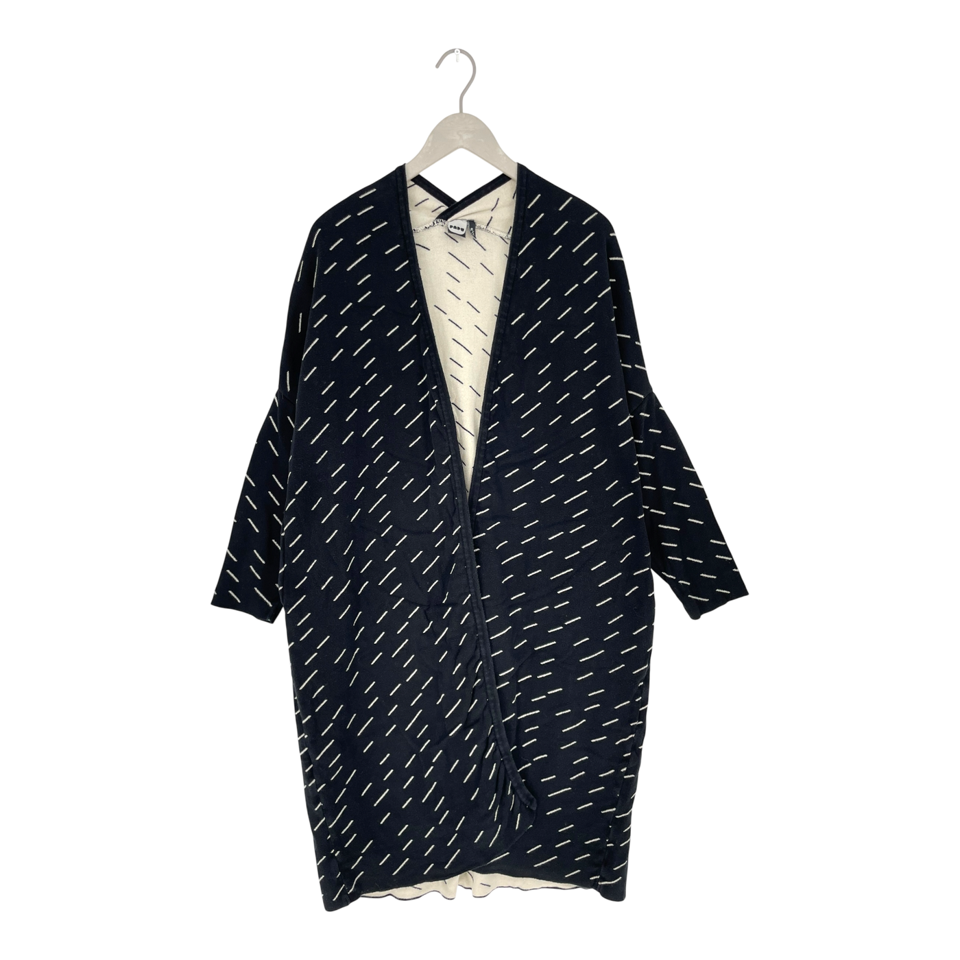 Papu long split cardigan, stiripes | woman M/L