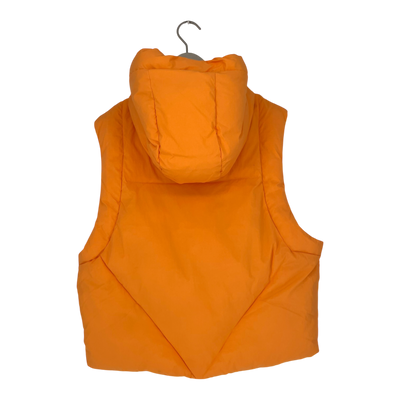Embassy of Bricks and Logs andora puffer vest, orange | unisex S