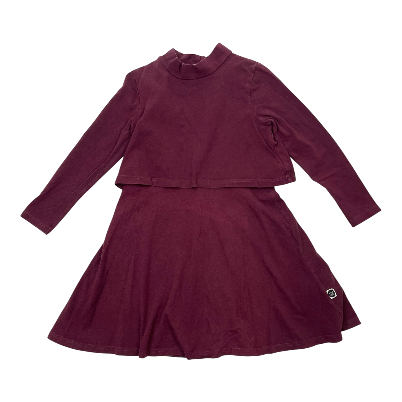 Mainio dress, burgundy | 98/104cm