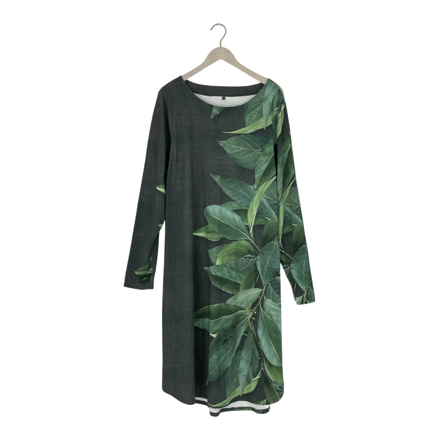 Ommellinen kamoon dress, leaves | woman 3XL
