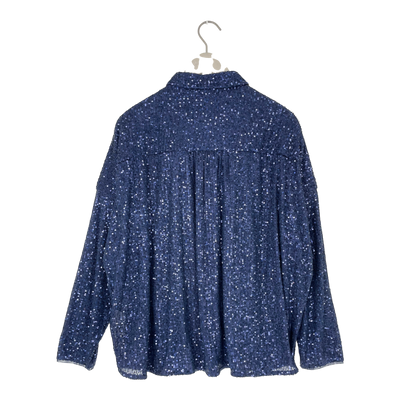 Soft Rebels aviana sequin shirt, blue | woman XXL