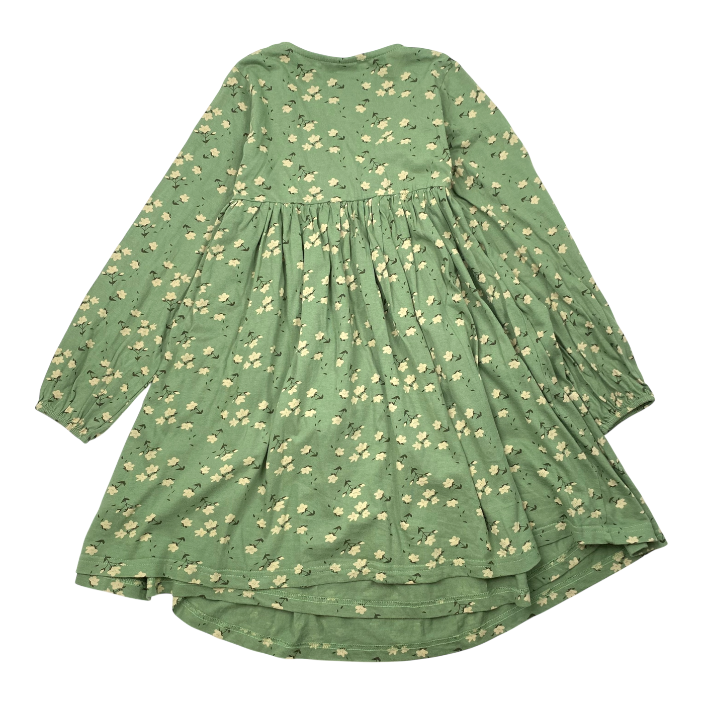 Mainio wrap dress, flower | 134/140cm