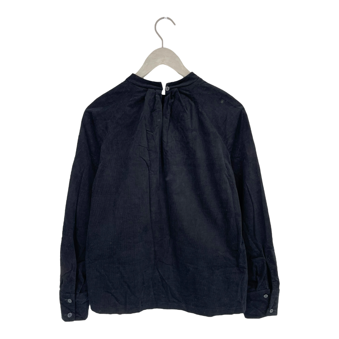 Papu pleated corduroy shirt, black | woman S