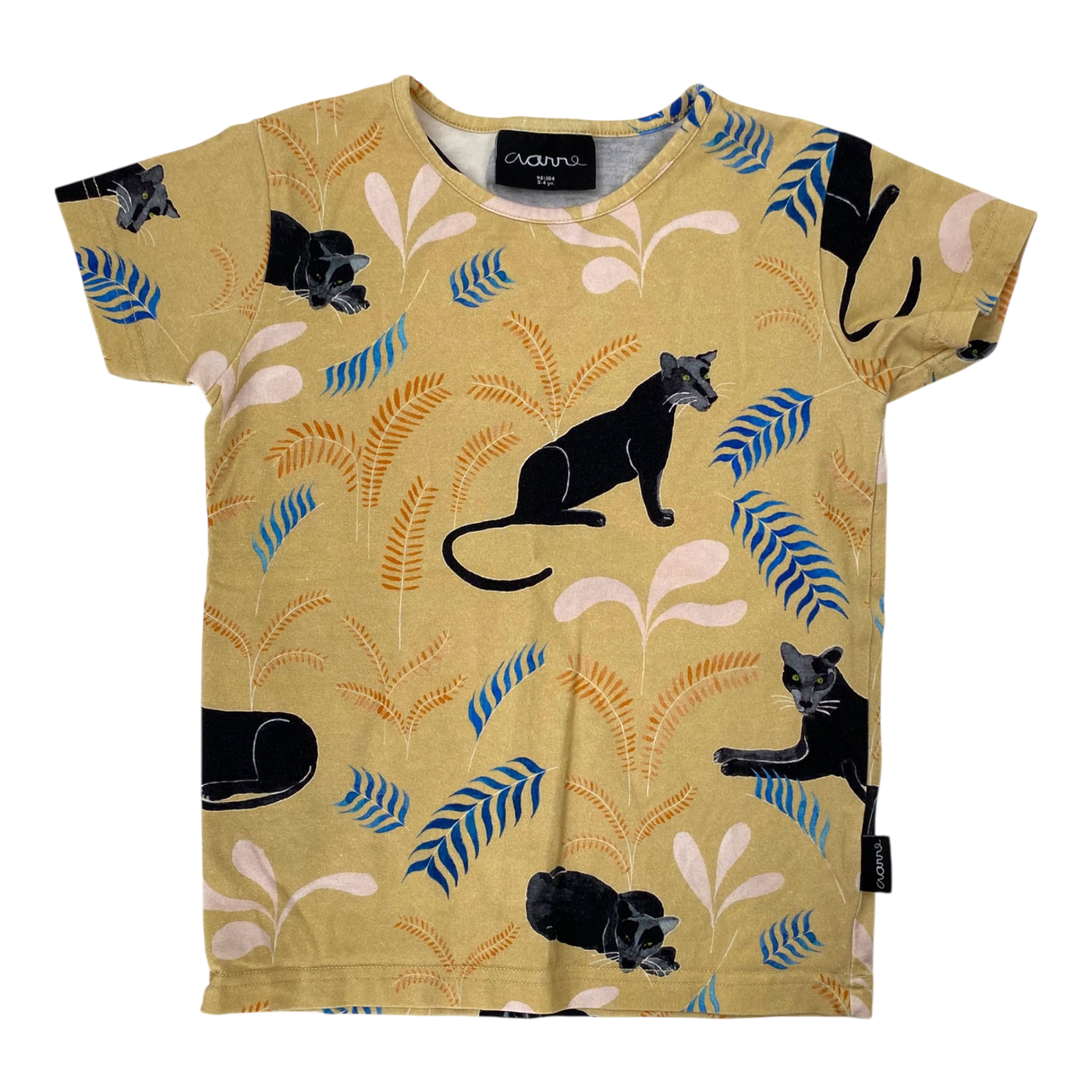 Aarre t-shirt, panther | 98/104cm