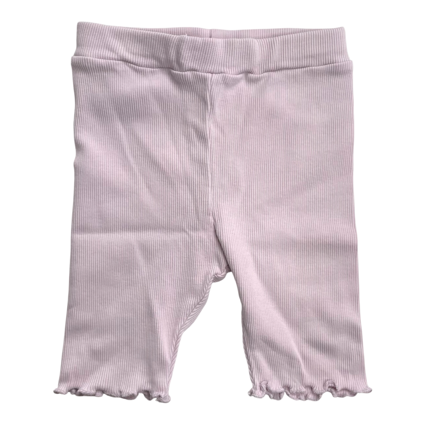 Gugguu Rib Biker Shorts, Misty Rose | 98 cm