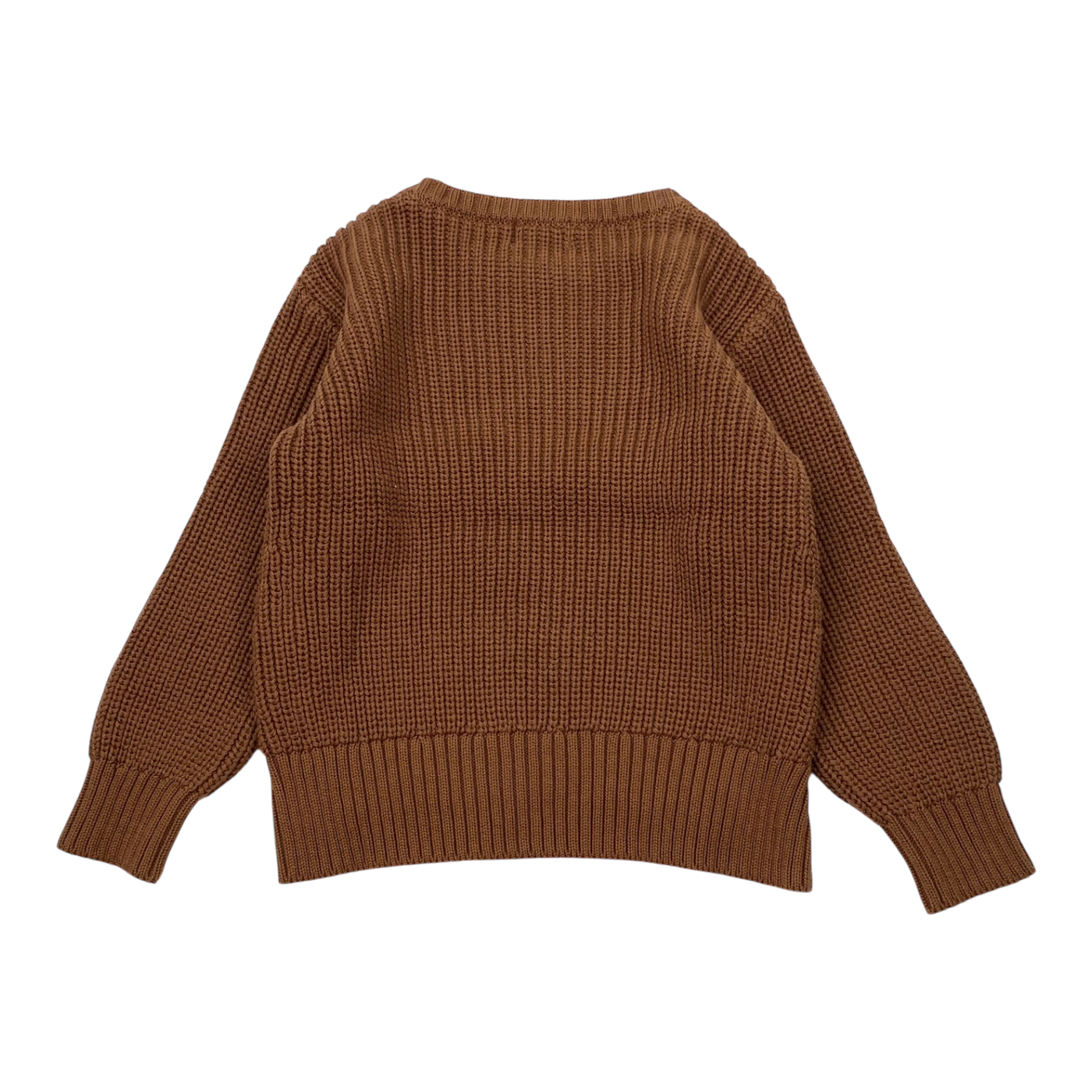 The Simple folk knitted shirt, brown | 2-3y