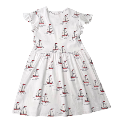 Mini Rodini dress, sailboat | 128/134cm