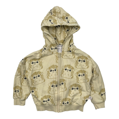 Mainio zipper hoodie, hedgehog | 86/92cm