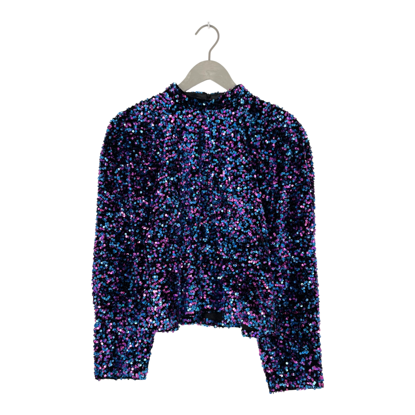 Vimma sequin shirt, purple and blue | woman S/XS