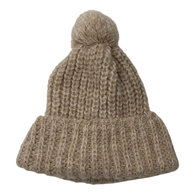 Kaiko chunky beanie, sand | woman L