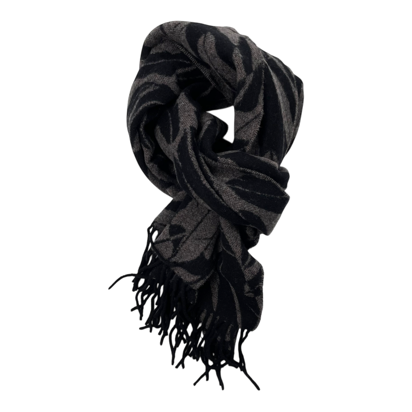 DAY Birger et Mikkelsen wool scarf, black/grey