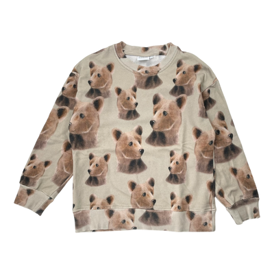 Metsola sweatshirt, bear | 110/116cm