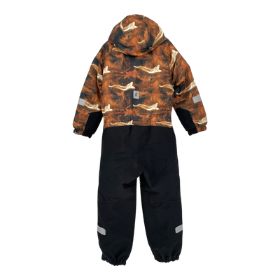Reima kurikka winter overall, brown/black | 122cm