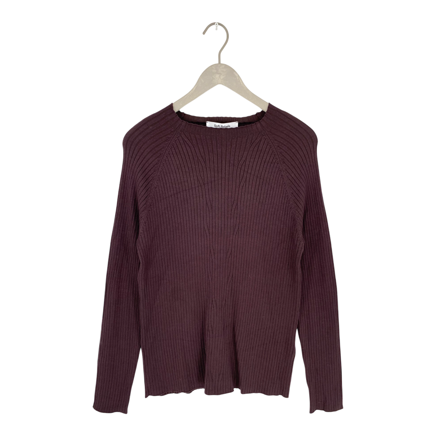 Soft Rebels milena knit sweater, brown | woman XL