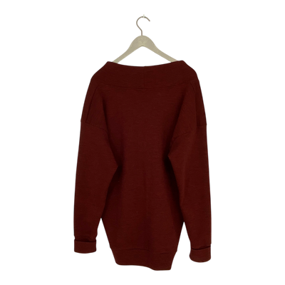 Ommellinen merino sweater, plum | woman XL/XXL