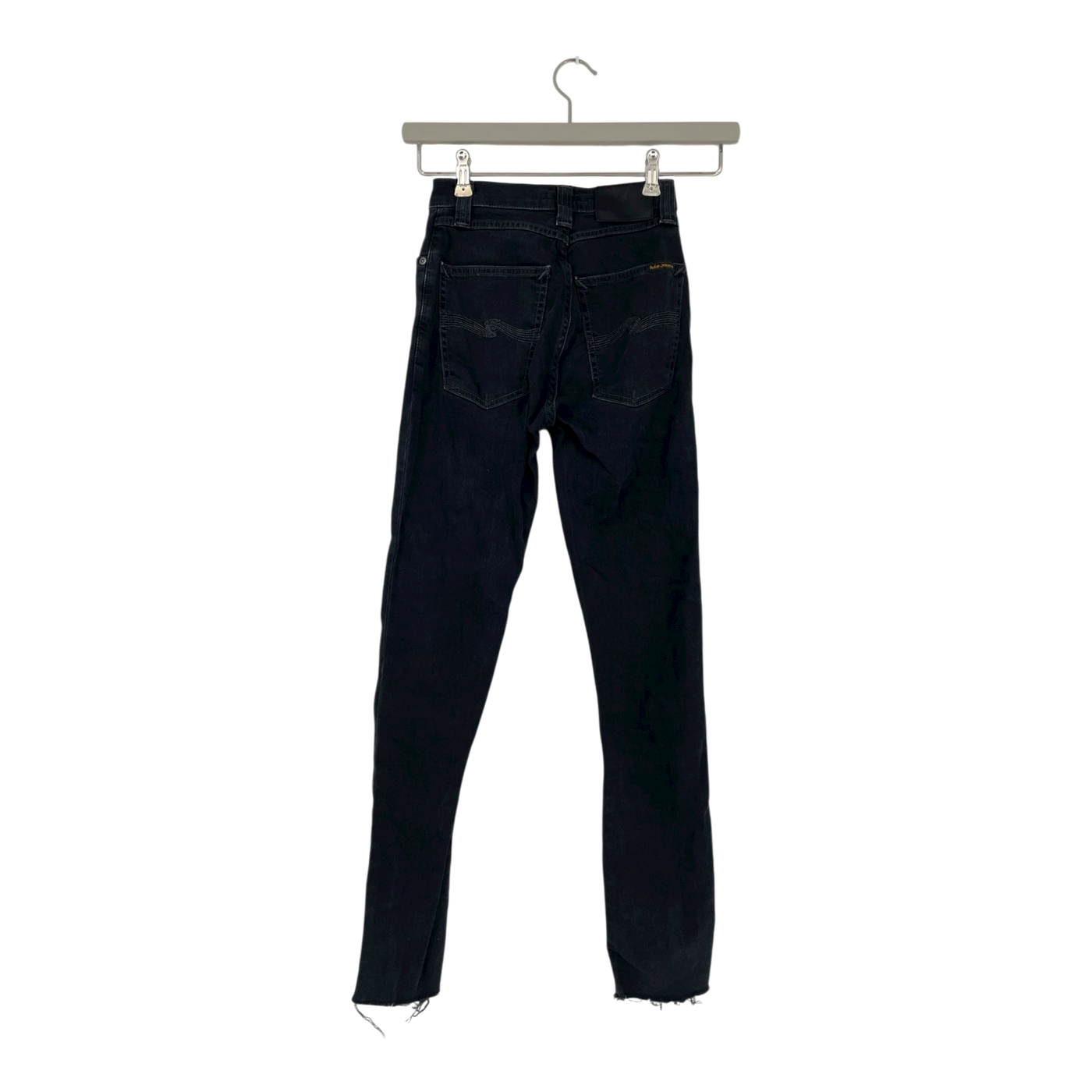 Nudie Jeans super skinny high rise jeans, dark grey | woman W24