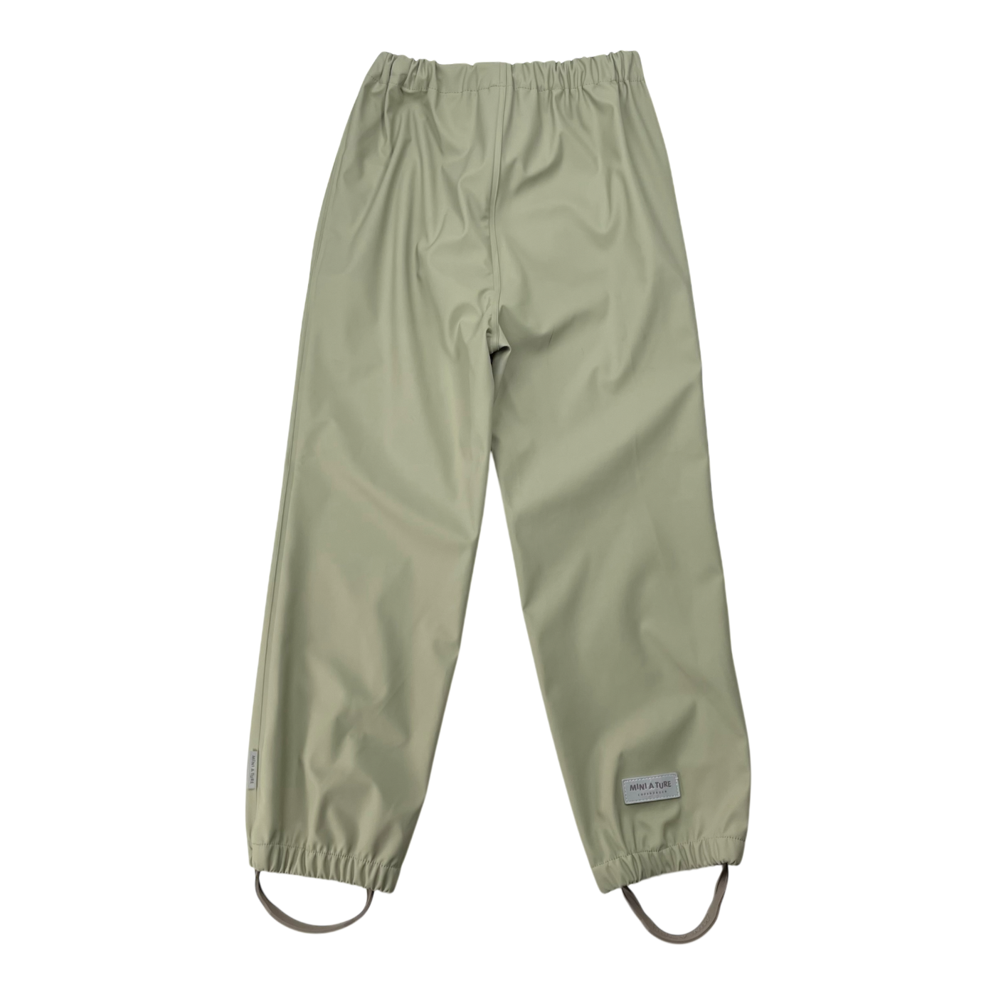 Mini A Ture matreinar rain pants, tea green | 122cm